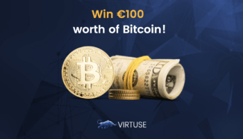 5 winners will walk away with €100 worth of Bitcoin!